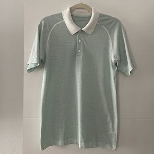 Lululemon Metal Vent Tech Polo Shirt 2.0 size S; striped
